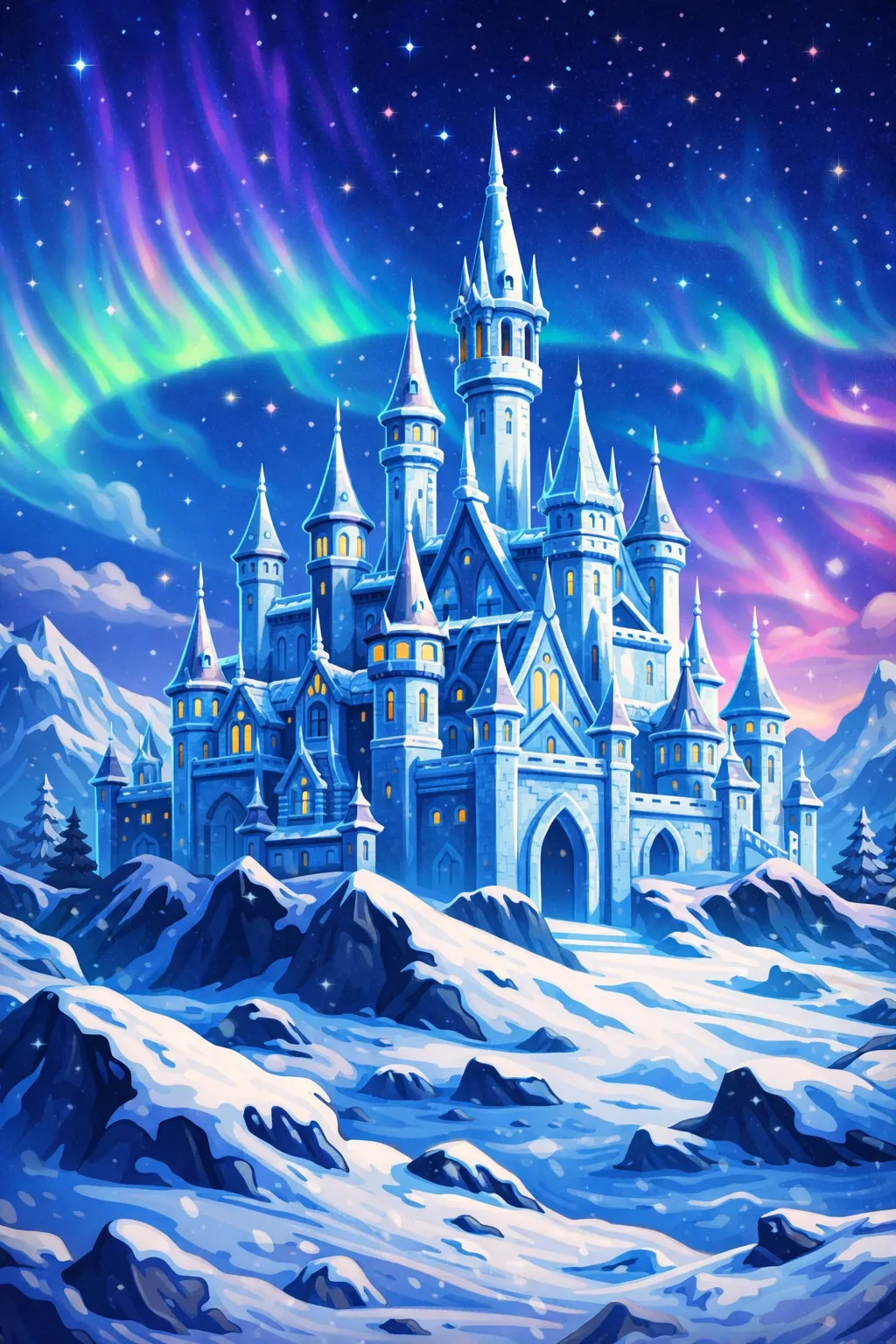 Aurora ice castle