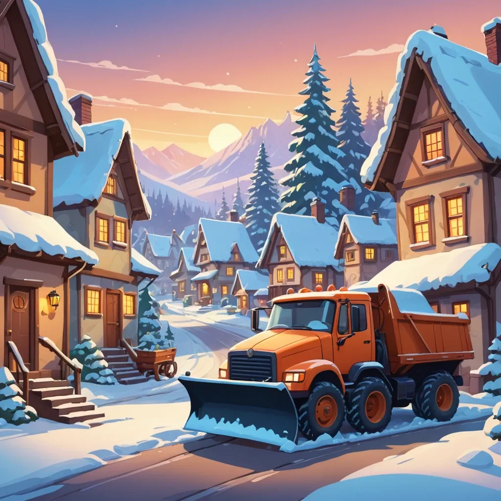 Snowy village
